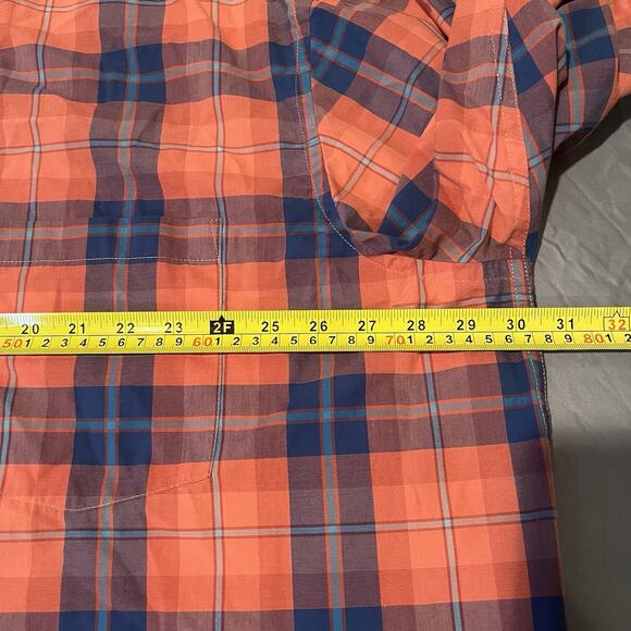 The Foundry Men’s Easy Care 3XL Plaid long sleeve Button down Shirt - Picture 7 of 8